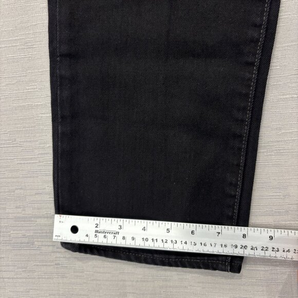 Levis 501 Jeans Black Mens 33 x 30 Button Fly Black 100% Cotton Denim Straight - Picture 10 of 14